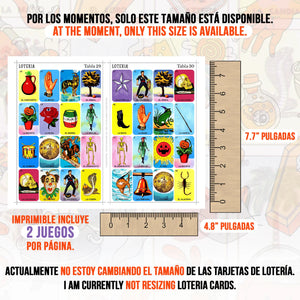 Loteria Mexicana de Halloween para Imprimir