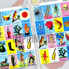 Cargar imagen en el visor de la galería, Loteria Mexicana Tradicional Imprimible

