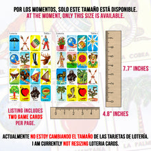 Cargar imagen en el visor de la galería, Tamaños de loteria mexicana para niños
